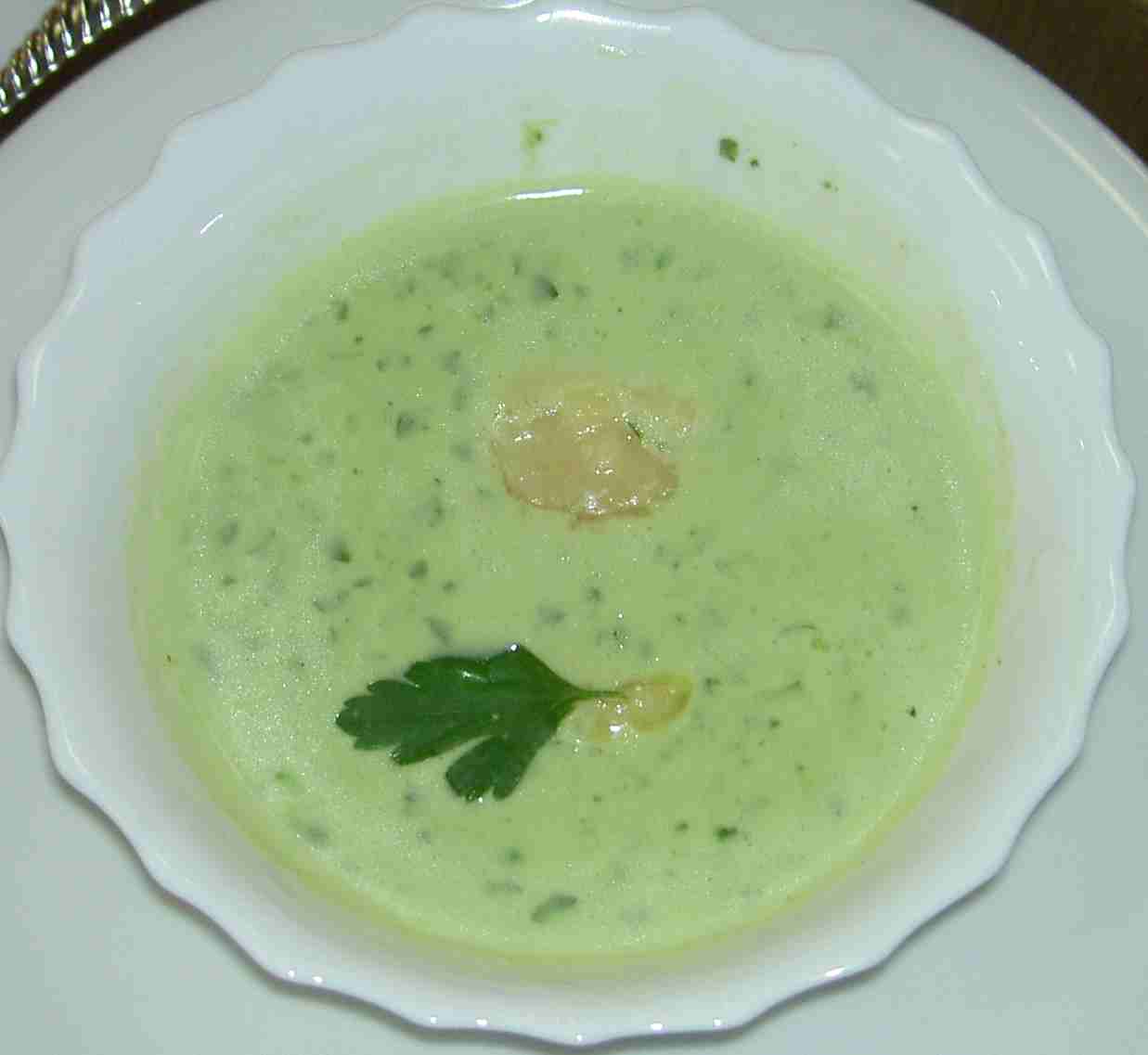 grüne Suppe